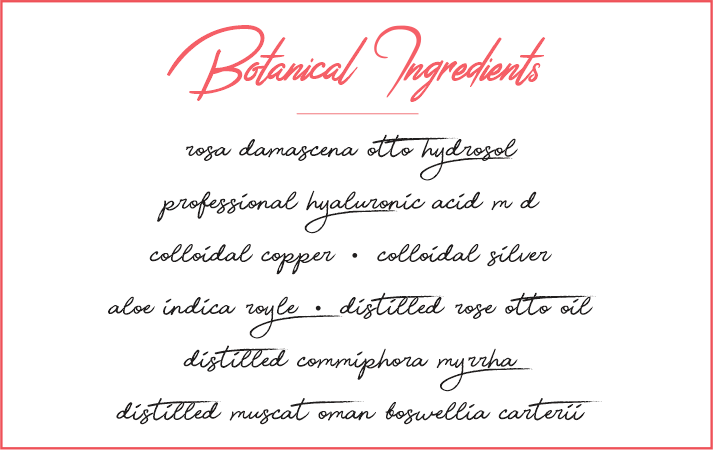 hyaluronic acid serum ingredients